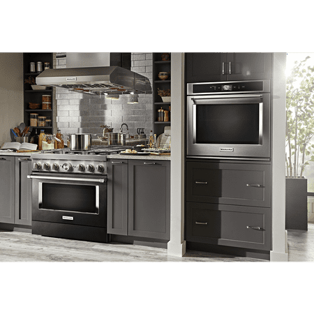 KitchenAid - 30" Built-In Double Electric Convection Wall Oven - Stainless Steel