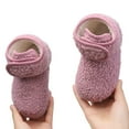 thumbnail image 5 of Stepedia Boys Girls House Slippers with Microfleece Lining Cozy Household Shoes Non-slip for Kids, Pink, 5 of 6