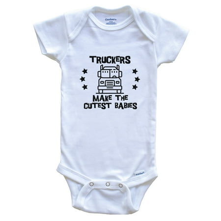 

Truckers Make The Cutest Babies Funny Truck Driver Baby Bodysuit