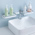 thumbnail image 2 of 1 Pcs Wall Mounted Bathroom Shelf 90° and 180° Rotation Suitable for Washstand or Shower Corner,Orange, 2 of 8
