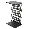 thumbnail image 3 of M&T Displays Foldable Counter with Perforated Literature Holder and Carrying Bag, Magazine Rack, Brochure Display Stand, Catalog Leaflet, Flier for Fair, Conference, Shows (Black, 2x(8.5x11)), 3 of 7