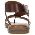 thumbnail image 3 of Franco Sarto Womens Glenni Flat Sandal 5 Dark Brown, 3 of 3
