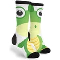 thumbnail image 1 of Nouveautés Coton Chaussettes de l'Équipage Fou - Seamless Dino Pattern Socks, 1 of 5