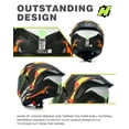 thumbnail image 3 of HAX Obsidian Full Face Dual Visor Adult Motorcycle Helmet for Motorbike Street Bike with Pinlock Ready DOT Approved, 3 of 8