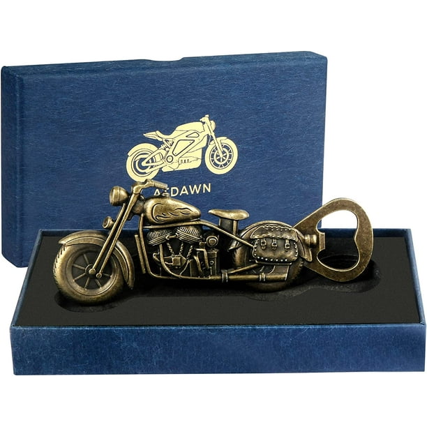Cadeaux uniques de bière de moto pour hommes Ouvre-bouteille de moto  vintage, cadeau de moto pour homme, anniversaire cadeau de Noël pour lui  papa mari grandpère (Avec Boîte & Carte Cadeau) 