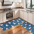 thumbnail image 3 of Kitchen Rugs Sets Of 2,Blue Christmas Snowman Pattern Anti Fatigue Kitchen Mat Rugs Non Slip Washable,Decorative Kitchen Floor Mats for Kitchen,Sink,Laundry,17"X47", 3 of 5