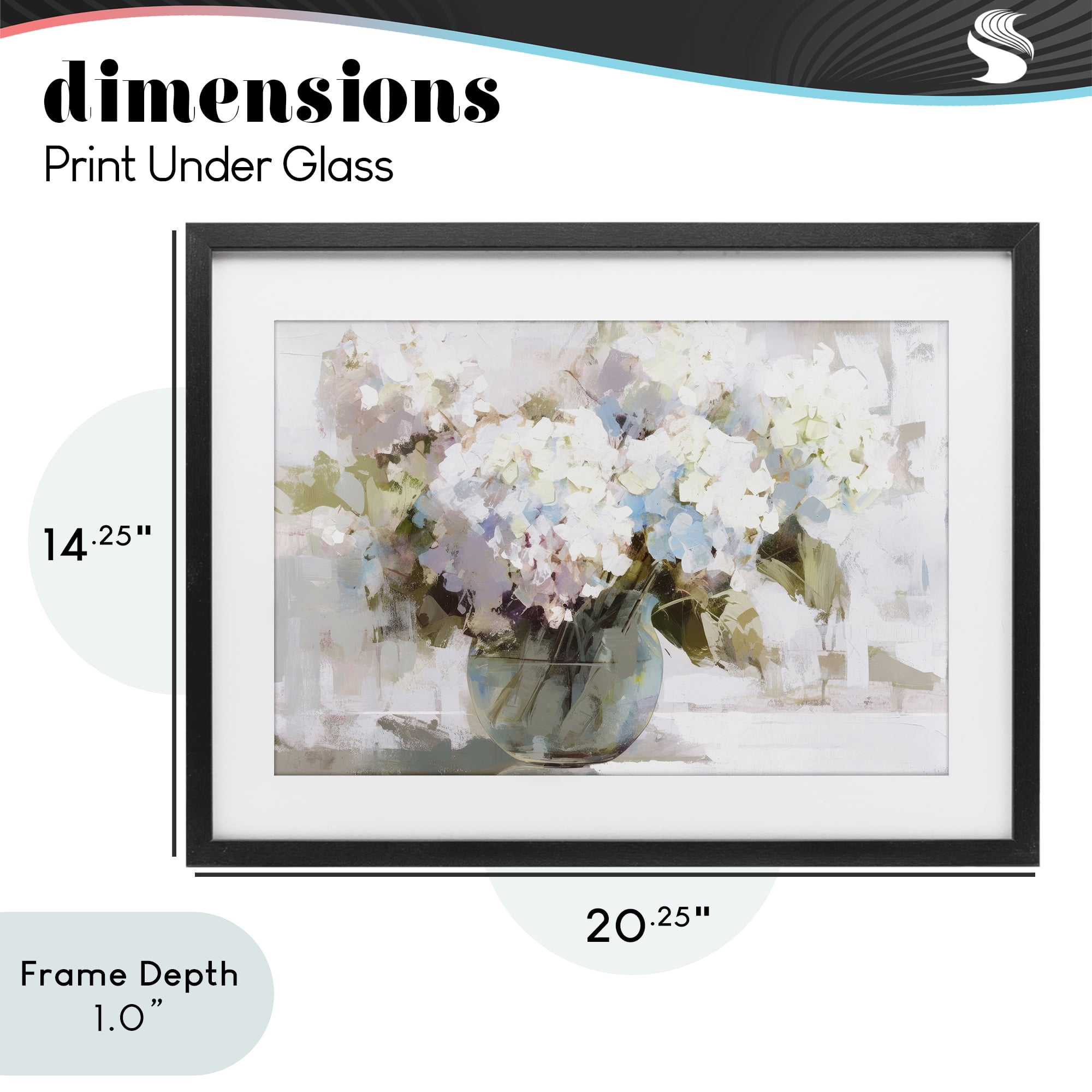 Stupell Industries Blushing Bride Garden Flowers Black Framed Print Under Glass, design by Tina LeCour