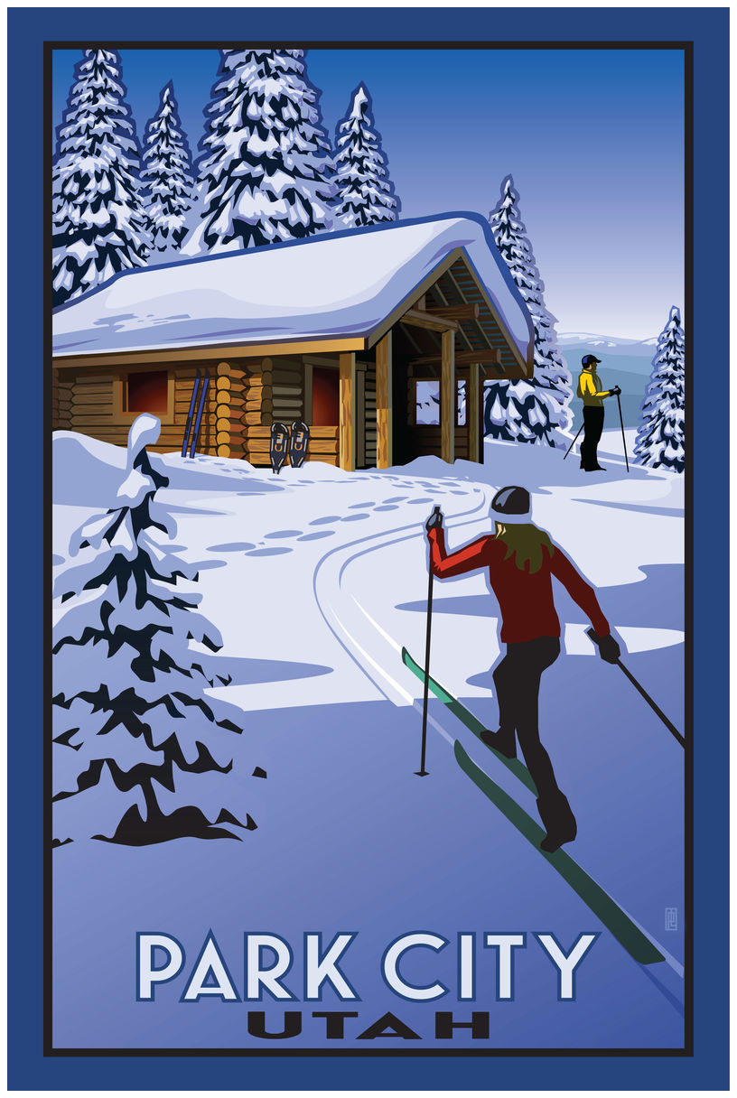 Park City Utah Giclee Art Print Poster by Paul Leighton (24" x 36