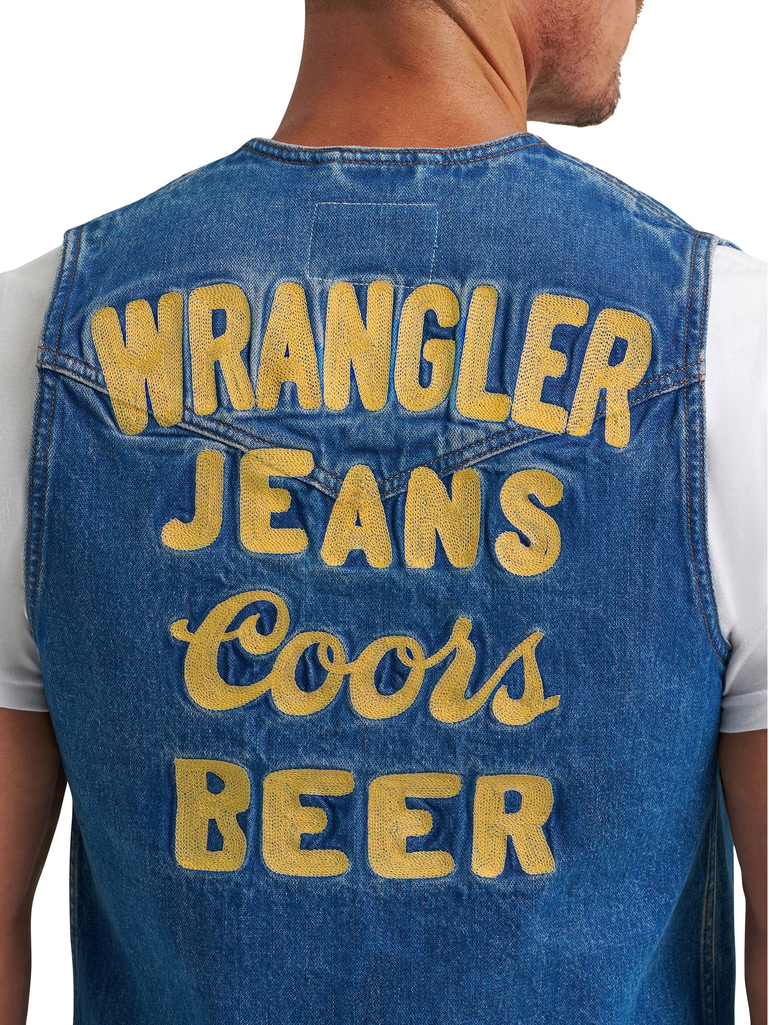 Wrangler® x Coors® Denim Vest, Sizes S-2XL