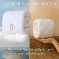 thumbnail image 2 of Royal Therapy Queen Size Down Alternative Comforter – White, Fluffy Duvet Insert, Cool and Comfortable, 2 of 9
