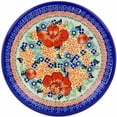 thumbnail image 2 of Polish Pottery 9¾-inch Lunch Plate (Bold Poppies Theme) Signature UNIKAT Hand Painted in Boleslawiec, Poland + Certificate of Authenticity, 2 of 6