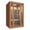 Okoume, variant on TEXBM 2-Person Far Infrared Sauna with Red Light Therapy, Canadian Hemlock Wood Home Sauna, Bluetooth Speaker, Color LED Lights, 8mm Tempered Glass Door
