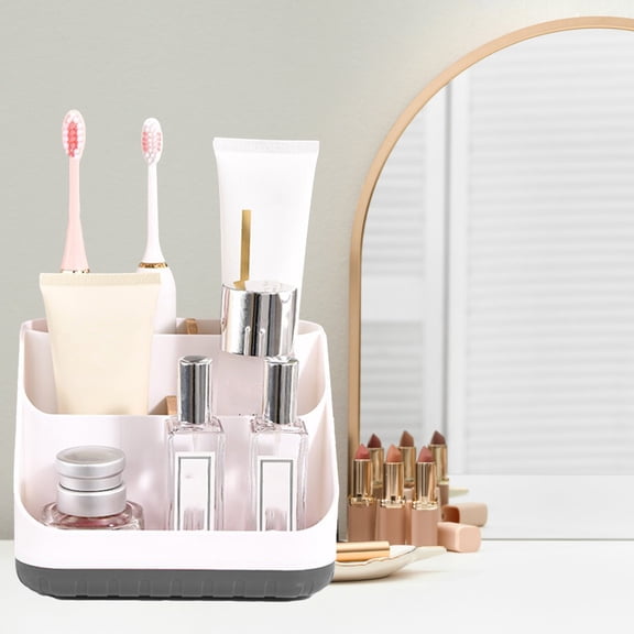 Clear Desk Organization, Plastic Storage Box, Modern Minimalist, Keep Workspace Tidy, Office Supplies, Small Desk Storage, Vanity Storage, Clear Plastic Construction, Durable Plastic