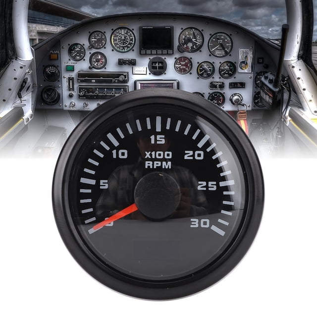 52mm Tachometer Gauge with Hour Meter for Truck Tractor Car Boat 3000RPM 7 Color Backlight
