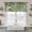 Green, variant on Spring Leaves Tier Curtains 24 Inch Length, Oil Light White Flowers Country Vintage Green Cafe Short Curtains for Bathroom Over Sink, Small Kitchen Curtain Light Filtering Drapes 2 Panels 27.5"Wx24"L