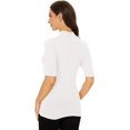 thumbnail image 4 of ORUYROP Chandail à Manches Courtes pour Femmes, Pull Ajusté en Jersey, 4 of 6