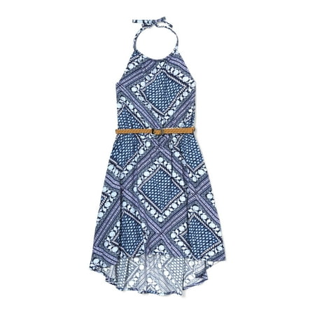 Bandana Print Halter Dress (Little Girls & Big (Best Place To Shop For Dresses)