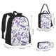 thumbnail image 2 of Easygdp Lavender Flowers Mochila para Niños y Niñas con Set de Caja de Almuerzo y Estuche para Lápices 3 en 1, Mochila Escolar Estampada para Adolescentes, 2 of 7