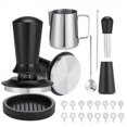 thumbnail image 1 of KCB Kit Barista 22 Accesorios Para Caf&eacute;,Incluye Tamper 58mm,Tapete para Prensar,Bol&iacute;grafo para Caf&eacute;,WDT,Jarra de Leche,16 Plantillas,Acero Inoxidable 304,para Cafeter&, 1 of 7