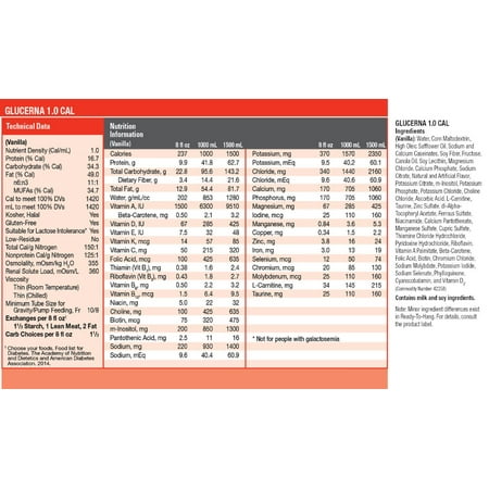 Glucerna 1.0 Cal Nutritional Supplement - R-L62673