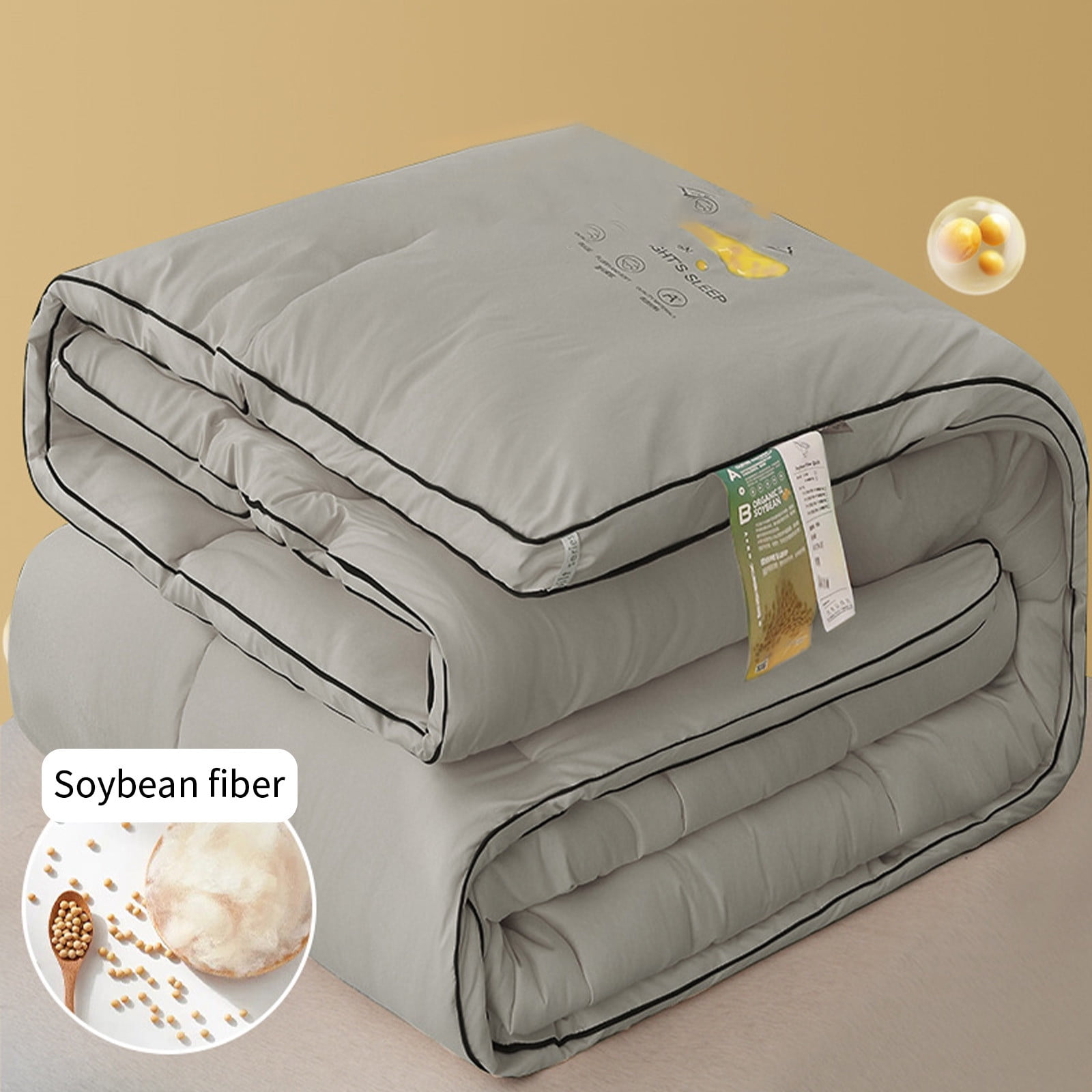Machine Washable Lightweight Quilt for All-Season Comfort, Cotton-Spandex Blend, Size 200x150cm, Breathable for Air-Conditioned Rooms
