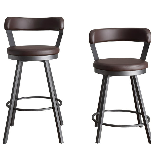 Laub Swivel Counter & Bar Stool, 40.5'', Heavy bolt accents