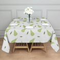 thumbnail image 5 of Floral Square Tablecloth 42x42in(107x107cm) – Waterproof Polyester Printed Table Cover, Wrinkle Resistant & Washable for Kitchen Dining Picnic Party Decor, Thanksgiving,Christmas, Spring,Flower, 5 of 6