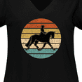 thumbnail image 4 of Inktastic Dressage Riding Equestrian Horse Women's Plus Size V-Neck T-Shirt, 4 of 5