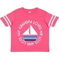 thumbnail image 3 of Inktastic My Grandpa Loves Me Grandson Sailboat Boys Toddler T-Shirt, 3 of 5