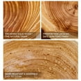 thumbnail image 5 of Bohorizon Wooden Bowls Decorative, Large Irregular Creative Wood Fruit Bowl (10''x9''), 5 of 5
