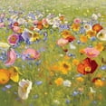 thumbnail image 3 of Novak, Shirley 12x12 Black Modern Framed Museum Art Print Titled - Champ de Fleur I, 3 of 5