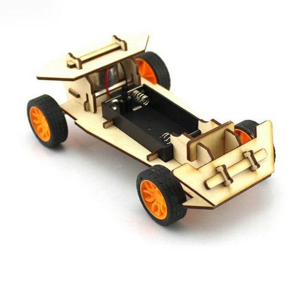Kit educativo de madera para el coche «hazlo tú mismo»: juguete STEM de montaje propio, para fomentar la creatividad y el desarrollo de habilidades de los niños