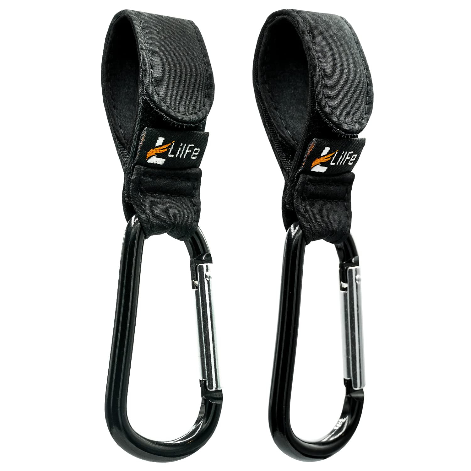 LilFe Multi-Purpose Convenient Baby Stroller Clips for Utility Cart, Office Cart, Diaper Bag, Purse Hanging On Buggy or Pram- Adjustable Nylon Mommy Hook for Bags & Groceries-2 Pcs for Hanging Bags.