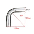 thumbnail image 1 of Stainless Steel Elbow 90 degree Mandrel Bend 90 ° Tube Polished Pipe DIY New, 1 of 1