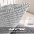 thumbnail image 4 of JIATER Pack of 2 Throw Pillow Covers Soft Decorative Pillow Covers,18x18,Silver Gray, 4 of 6