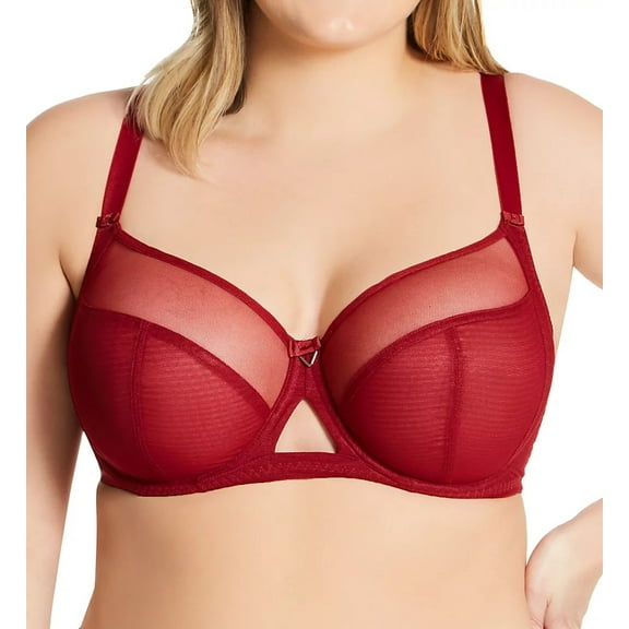 CURVY KATE Claret Victory Side Support Underwire Bra, US 32E, UK 32DD, NWOT