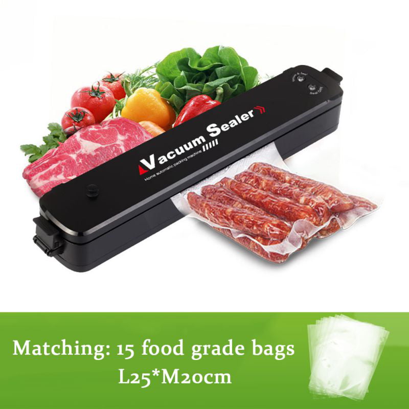 Food Vacuum Sealer System Storage Saver Bags Kitchen Sealing Machine Kit 