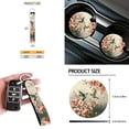 thumbnail image 5 of Jeiento Hummingbird Car Seat Covers Set of 12 Steering Wheel Cover Seatbelt Cushion Pad Trash Bin Car Vent Organizer Pouch Spring Flower Cup Holder Wristlet Keychain for SUV Van Sedan, 5 of 7