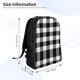 thumbnail image 4 of Disketp White And Black Plaid Mochila Unisex de Apertura Lateral Completa, Mochila para Laptop para Escuela, Trabajo y Viajes, 4 of 8