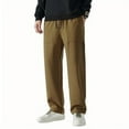 thumbnail image 2 of Mens Cargo Pants Casual Drawstring Athletic Jogger Sports Outdoor Trousers Brown, 2 of 3