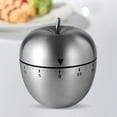 thumbnail image 3 of Apple Kitchen Timer Manual, Stainless Steel Mechanical Rotating Alarm 60 Minutes Count Down Cute Apple-Shaped Timer for Kitchen Cooking Learning Kids Sports, 3 of 14