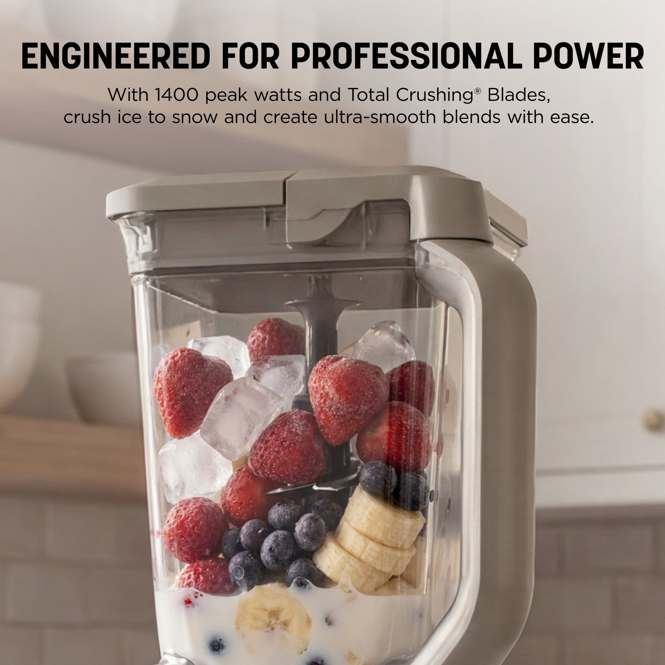 Ninja Professional Plus DUO 72-Oz Blender, Smoothies, Ice Crush, 2 Auto-iQ Preset Programs, 4 Speeds, 1400PW, BN750WH White