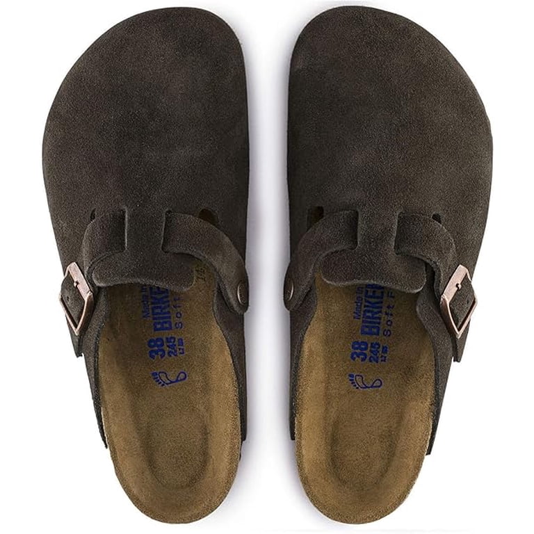 Men\'s Size 6 Narrow Width New Damaged With Box Mocha Birkenstock Boston Clog Mens Birkenstock Boston Soft Footbed Clog - Mocha | Journeys main image 2