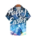 thumbnail image 2 of Camisas de Verano de los Hombres Impresas Manga Corta Solapa Superior, Diseño de Camuflaje Poliéster Spandex para la Fiesta de Verano de Primavera Y Casual, 2 of 9