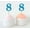Blue, variant on Darling Souvenir, Number 8 Birthday Year Cupcake Toppers, Birthday/ Anniversary Party Dessert Decorations - Pack Of 20