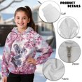 thumbnail image 6 of Pzuqiu Koala Girls Sweaters Personalized Comfortable Hooded Sweatshirt Kids Soft Fleece Long Sleeve Jacket Outfits Versatile Stretchy Casual Clothes for Girls 8-9, 6 of 7