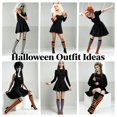thumbnail image 4 of DOVACKA Cotton Knee High Socks for Women, Long Tall Stockings, Breathable Stretchy, Great for Halloween Costume & Daily Wear, 4 of 6