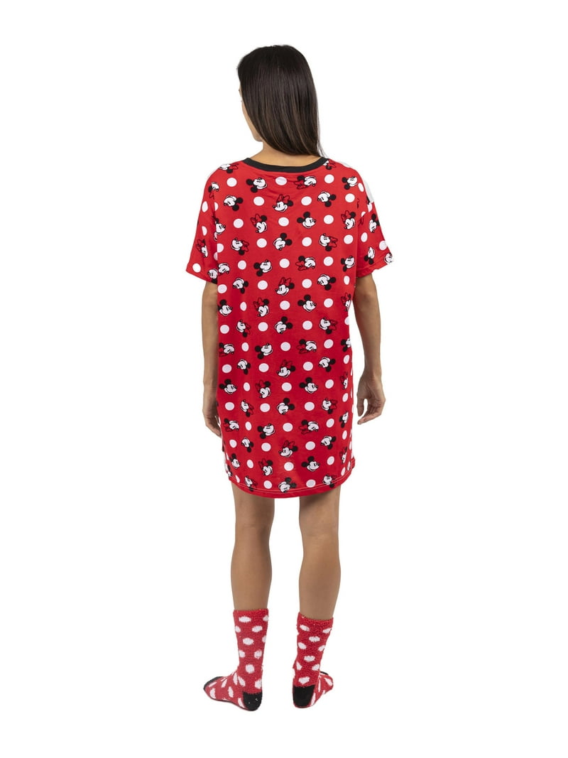 Disney Womens Minnie & Mickey Mouse Nightgowns Sleepshirts, Black, Size L -  Walmart.com