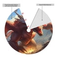 thumbnail image 2 of Lsque Ferocious Dragon Fury Print Christmas Tree Skirt, Tree Skirt with Ties or Velcro, Perfect for Holiday Decorations, Halloween, and New Year-30", 2 of 7