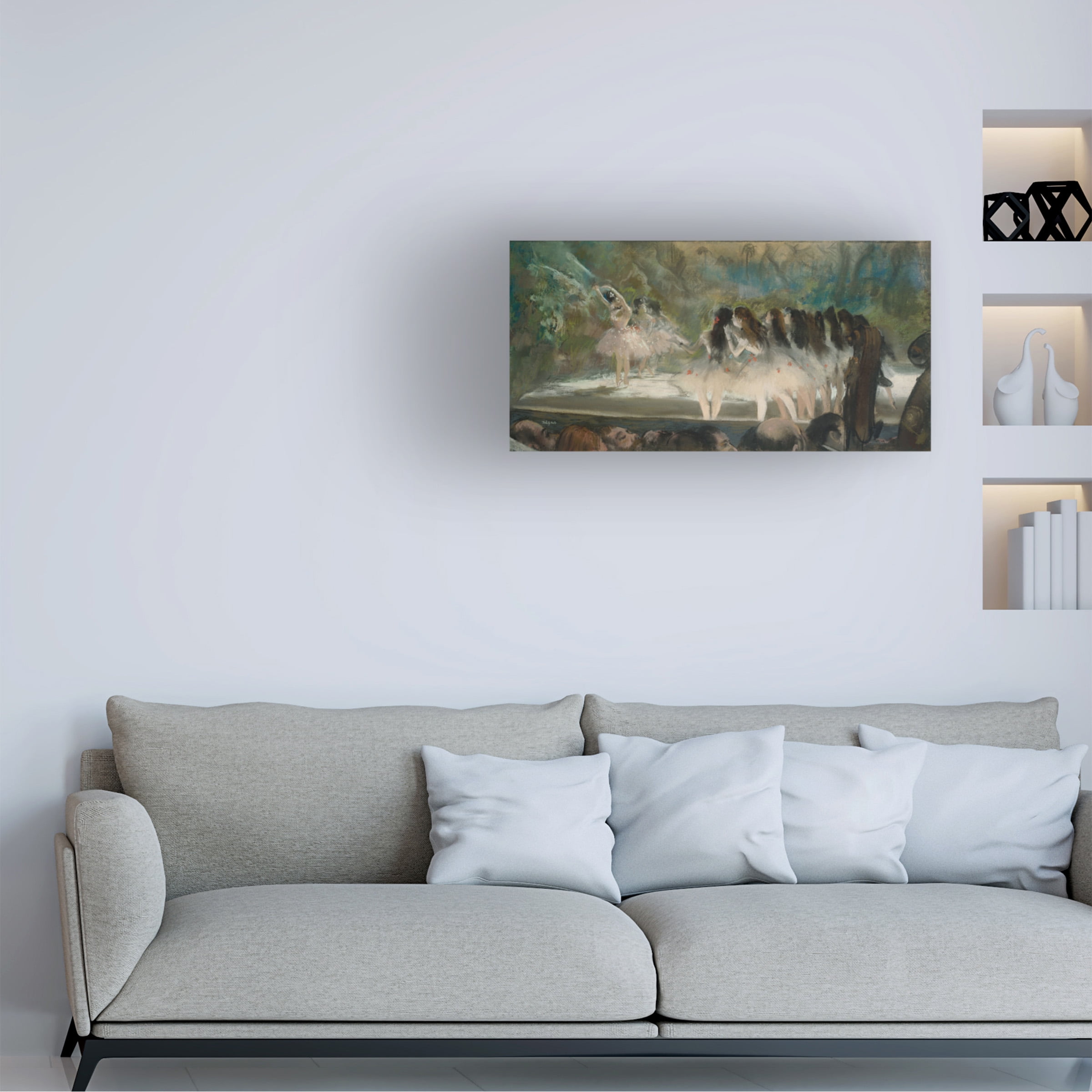 Degas 'Ballet At The Paris Opera' Canvas Art